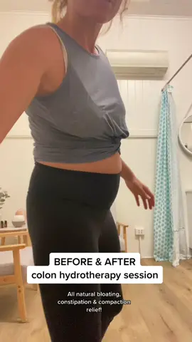 Before and after a colon hydrotherapy session! Bloating, gut health, IBS and constipation relief. So many benefits! #colonics #colonhydrotherapy #beforeandafter #beforeafter #detox #guthealth #wellness