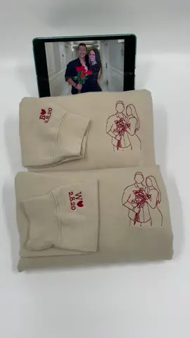 the sweetest gift for your you and lover🥰 #embroideredhoodie #matchinghoodies  #personalizedgifts #anniversarygifts #giftsforher #giftsforhim #customhoodies #matchingcoupleshirts #meaningfulgifts #personalizedsweatshirt #giftideas