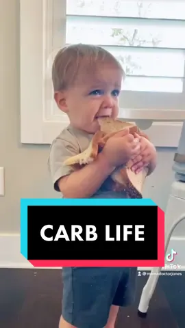 Kid loves his carbs…