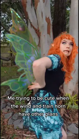 Would you rather live near a train or on a plane flight path?! I find the train HONK so nice and familiar compared to the VRRROOOMMMM of a plane 😂 #fyp #derp #silly #foryou #outtake #fairy