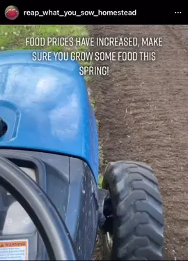 The time is just about here to start tilling the soil!  What are you growing this Spring? #tractor #tiller #soil #garden #food #foodprices #selfsufficient #homesteadlife