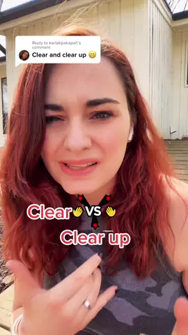 Reply to @karlakpakapal clear vs. clear UP 😎 #englishvocabulary #englishvocab #eslteacher #englishteacher #phrasalverbs #verbosfrasales #anglais #inglesfacil #inglesdivertido #esl
