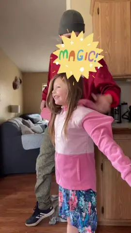 Magic trick for your kids. Put a long pole under their arm like so…then tickle! 😂😂😂#LizzosBigGrrrls #AEMembersAlways #OscarsAtHome