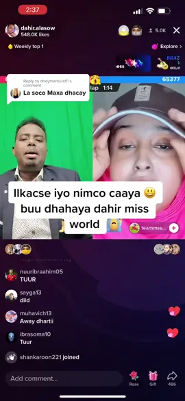 Reply to @dheymanlula5 gabar fican weyeh miss world 😂