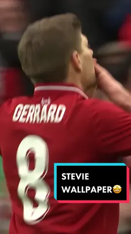 A Liverpool legend. 🤩 Press ‘Share’ then ‘Live Photo’ to save this as your wallpaper 😍 #Gerrard #Liverpool #LFC #fyp #foryoupage