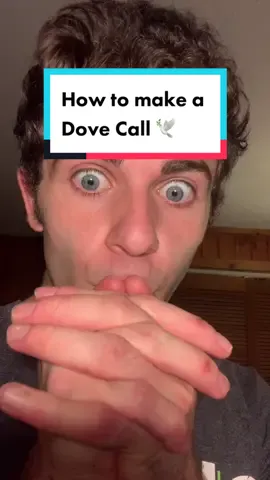 How to make a Dove Call 🕊 #handwhistle #dovecall #owlcall #owlcalling #handflute #flutistsoftiktok #animalcalls #birdcalls #dovecalling
