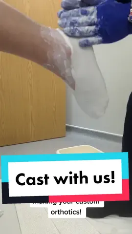 Casting appointments are an essential part of making your custom orthotics! #orthotics #podiatry #casting #foottok #podiatrist #footpain #orthoticinsoles