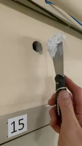 Here’s my advice for patching holes in drywall and concrete block.  3M Small Hole Filler is awesome if you do it right. #3mholefiller #patchholes #fixholes #fixdrywallholes #wallrepair #foryoupage #fyp #wallpatch