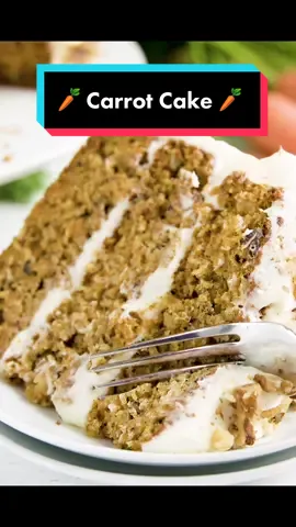 🥕Carrot Cake🥕 it took me 3 years to perfect this recipe! #carrotcake #cake #cakesoftiktok #easter #baking #Recipe #cakerecipe