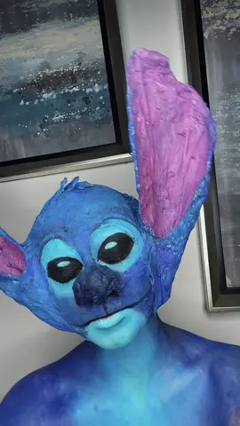 Good morning. I made these ears out of paper, tape, liquid latex and tissue #sfxmakeup #WomenOwnedBusiness #OscarsAtHome #HaloSilverTeam #stitchcosplay #LizzosBigGrrrls#liloandstich #disney #stitchmakeup #fyp