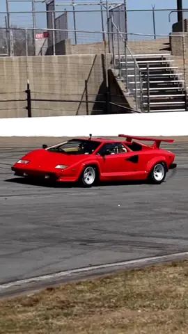 We took our Lamborghini Countach on the track! 🤪 #supercars #fastcar #tx2k #sema #racing #lamborghini #lambo #countach #lamborghinicountach #postercar #carspotting  #OscarsAtHome #HaloSilverTeam #LizzosBigGrrrls