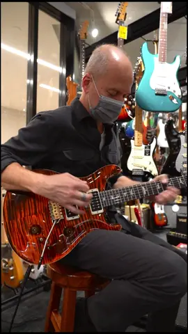 This stunning PRS Custom 24-08 in Orange Tiger gives you everything you need expect for Ed's epic guitar skills. 😎 #tomleemusic