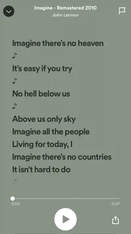 Imagine - John Lennon #fyp #music #foryoupage #fypシ #musicrecommendations #foryou #lyrics