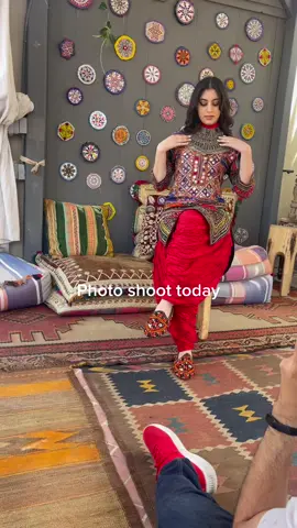 A gorgeous Authentic Sindhi recast by Nomd Style with typical Patiala pants! #nomad #vintage #tribal #WomenOwnedBusiness #afghangirl #fashion #unique #sustainablefashion #boho #afghan #ethicalfashion