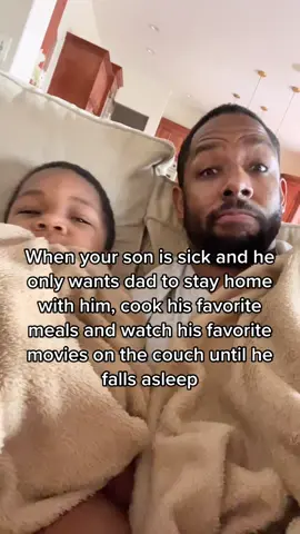 Dads can take care of their kids too! #dads #fatherson #blackdads #blackdad