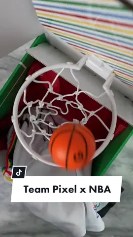 Team Pixel and NBA is doing a collab! Thanks for the Jersey and little basketball hoop 👏