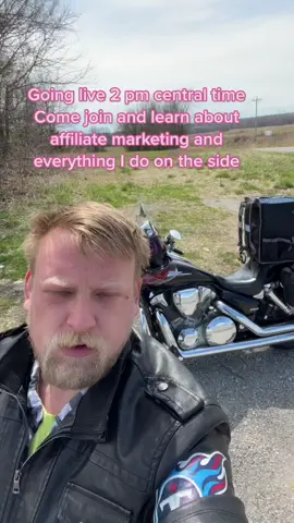 Join my live at 2pm central #keeponkeepingon #badtothebone #motorcylelife #doordash #makemoneyonline #befree #liveyourbestlife