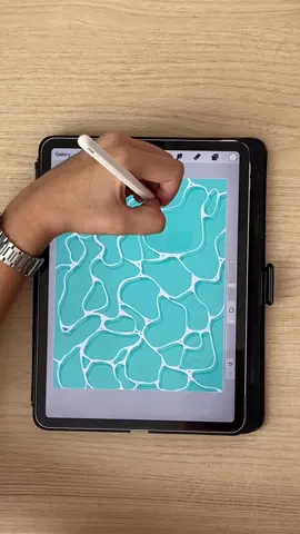 How to draw water in a easy and simple way!✨ #tiktokart #artist #procreate #digitaldrawing #digitalart #art