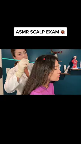 ASMR Scalp Exam 🐞with @gretakwon #asmr #asmrscalpcheck #asmrlice #asmrscalp #asmrlicetreatment #asmrmedical #asmrrealperson #asmrdoctor #asmrmedicalroleplay