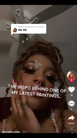 Reply to @qveen.vana  Thank you for being my muse!! 😍 #artok #artoftiktok #blackartist