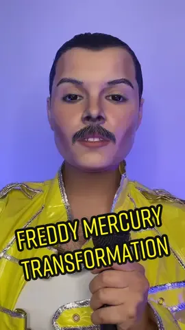 Turning Myself Into Celebrity Icons Part 1 - Freddy Mercury 👑 #celebritymakeup #freddymercury #queen #foryoupage #fyp