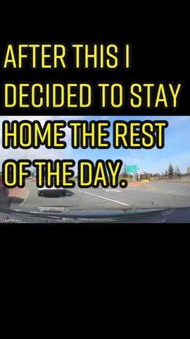 After this I decided to stay home the rest of the day. #dashcam #dashcams #videos #idiotsincars #wrongway