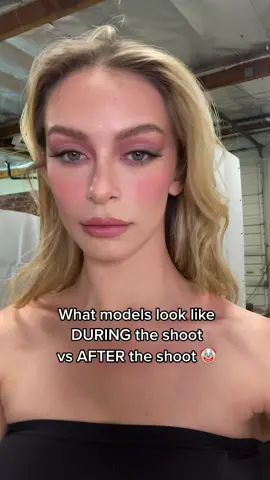 This is a PRIME EXAMPLE of #expectationvreality #beautystandards #modeltok #modeltiktok #realitycheck #makeupcheck
