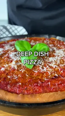 Deep Dish Pizza 🍕 #pizza #food #cooking #asmr #fyp