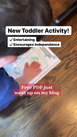 The free scavenger hunt PDF is now available on my blog! ✨I hope your littles have fun!! #montessori #toddlerindependence #toddleractivities #scavengerhunt