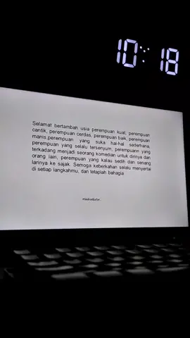 selamat bertambah usia buat perempuan