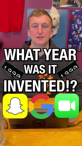 What Ywar Was It Invented?? #fyp #inventions #facetime #snapchat #google #guessinggame
