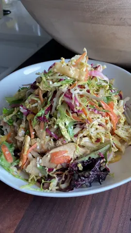 Chinois Chicken Salad @Wolfgang Puck (full recipe is on my site: HungryHappens.Net)