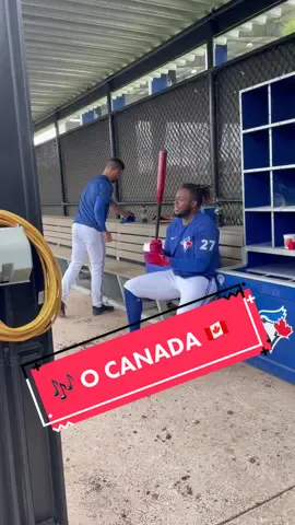 Who can’t wait to sing with us next week? ✋🇨🇦 #VladimirGuerreroJr #BlueJays #Toronto #MLB #SpringTraining