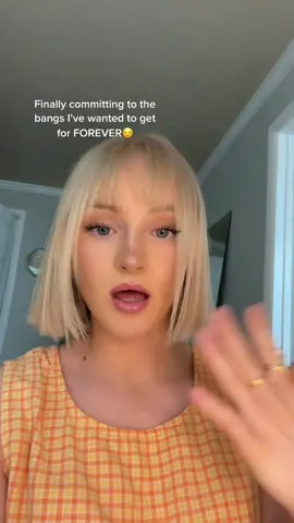 I am 🙂 #fyp #foryou #bangs #hairtransformation #blondesdoitbetter