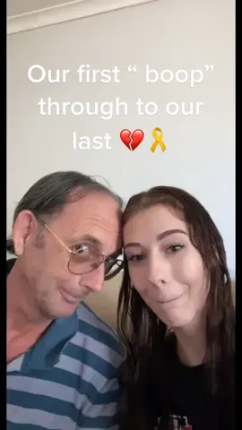 Cancer really rips people away from you. My dad and I would greet each other with a “ boop”. I recorded as many as I could until our last one ❤️ #cancer #rip #dad #fyp #sad #sadstory  #fucancer