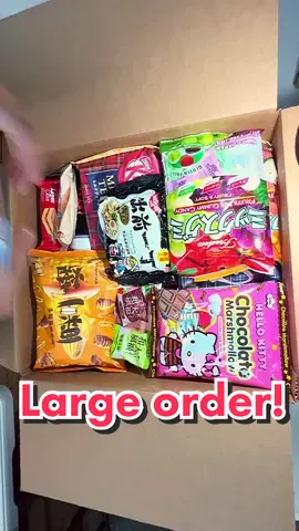 One of our largest orders! Thank you 😊#packingorders #packing #packagingorders #packopening #packanorderwithme #packingasmr #packwithme #AFairShotWithBlock #SmallBusiness #smallbiz #smallbusinessowner #largeorder #customersmostloved #asiansnacks #mashibox #mymashibox #snacks #exoticsnacks