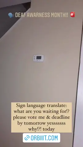 Vote me & Link: https://orbiiit.com/contest/32/entry/19415 #deaftiktok #deaf #deafawareness #deafcommunity #deafculture #deafcreators #deafinfluencer #AFairShotWithBlock #viral #Vlog