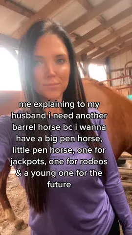 my toxic trait is always trying to justify another horse #barrelracerproblems  #barrelracer #barrelracing #horseownerproblems #barrelracerhusband