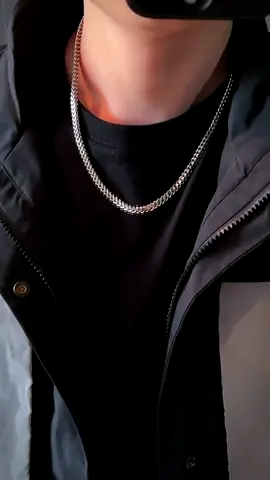 Number 1 best selling chain. Perfect when worn on it's own or layered with another necklace. #necklace #mensfashion #tiktokmademebuyit #silverchain
