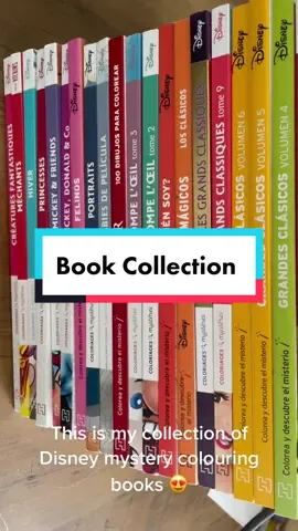 Reply to @24hoursisaday  #books #BookTok #bookcollection #collection #collecting #collector #tiktokmademebuyit #disney #disneycollection #mysterycolouring #foryou #foryoupage #fyp #satisfying #opticalillusion #selflove #SelfCare #classic