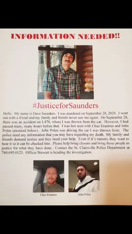 Please help! Share! Get this out there! Do the right thing.  Looking for justice. #foryourpage #foryoupage #fyp #loss #justice #JusticeforSaunders #widowsoftiktok #widow #widows #widowlife #fallenangelfam