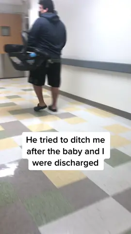 The tech couldn’t keep up with him while pushing me in the wheelchair.