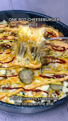 One pot cheeseburger rice. #fyp #Recipe #lowcalorie #slimmingworld #foodoptimising #EasyRecipe #DinnerIdeas #cheesy #cheesburger #onepotmeals #quickrecipes #EasyRecipes #cheeseaddict #fakeawayrecipe #rice #food