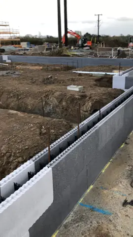 Building #icf with 2 half men #construction #building #selfbuildireland #concrete #rebar #dublin