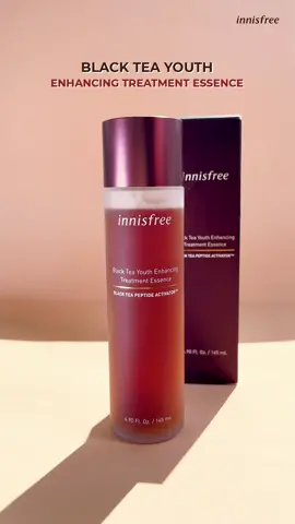 Black Tea Youth Enhancing Treatment Essence น้ำตบผิวเต่งตึง กระชับ กระจ่างใส ย้อนวัยไปด้วยกัน 🤎#blackteaessence #innisfree #innisfreethailand