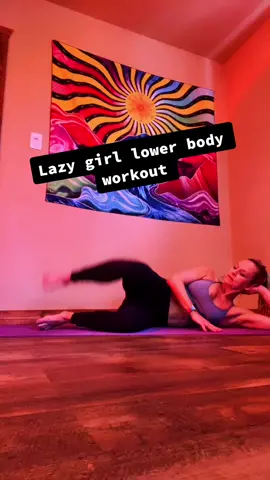Tired AF ? Try this laying down #lazygirl #lazygirlworkout #lowerbodyworkout #fitnesstok #Fitness #fyp #yogateachersoftiktok #FitTok