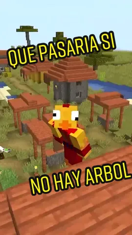 Que pasaria si los arboles desaparecen en Minecraft  #elpollofrito #vidagamer #gaming #Minecraft #tiktokgaming