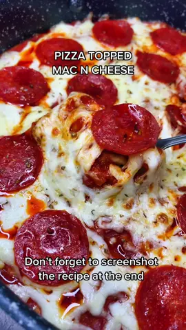 Pizza topped mac n cheese 🧀 #fyp #pizza #macncheese #EasyRecipes #EasyRecipe #Recipe #lowcalorie #slimmingworld #foodoptimising #cheeseaddict #food #pizzalover #pepperoni #macaroniandcheese #macncheeserecipe