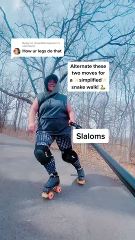 Reply to @closetdiscoqueen  here’s the #snakewalk in two moves. #DidYouKnow #tiptok #skate #rolling #tutorial #simplify