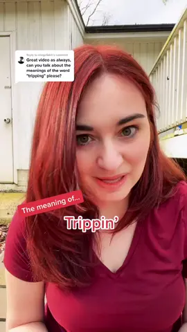 Reply to @rdiego5del what does TRIPPING mean?🤪 #fluentenglish #teacheramy #inglesfluente #englishslang #americanslang #englishteacher #inglesrapido #esl #ingles #englishidioms #inglese #anglais #eslteacher #quickenglish #englishclass